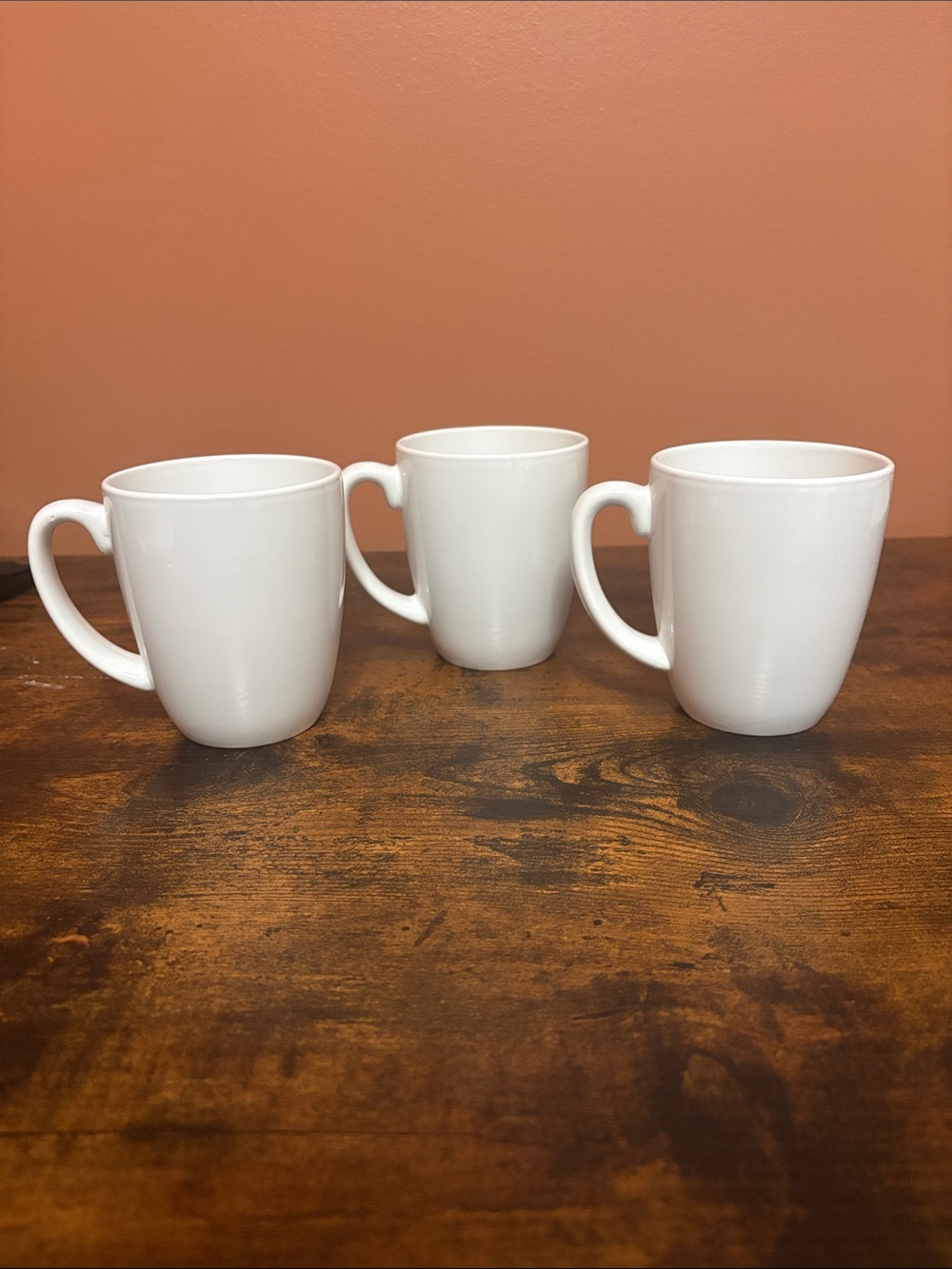 Set of 3 Corelle coordinates stoneware coffee tea mugs